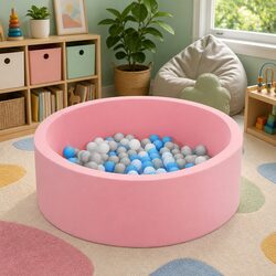 90cm Kids Foam Ball Pit Specifications - Pink Playground