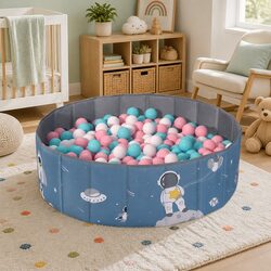 Kids Ball Pool Pit - 100cm x 30cm - Oxford Cloth - Blue