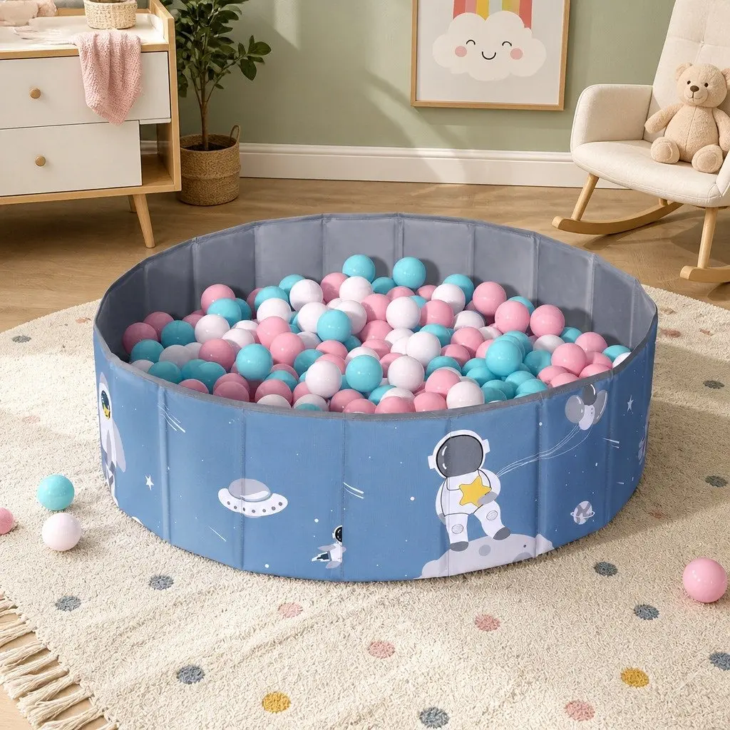 Kids Ball Pool Pit Play Tent Indoor Outdoor 100cm Blue