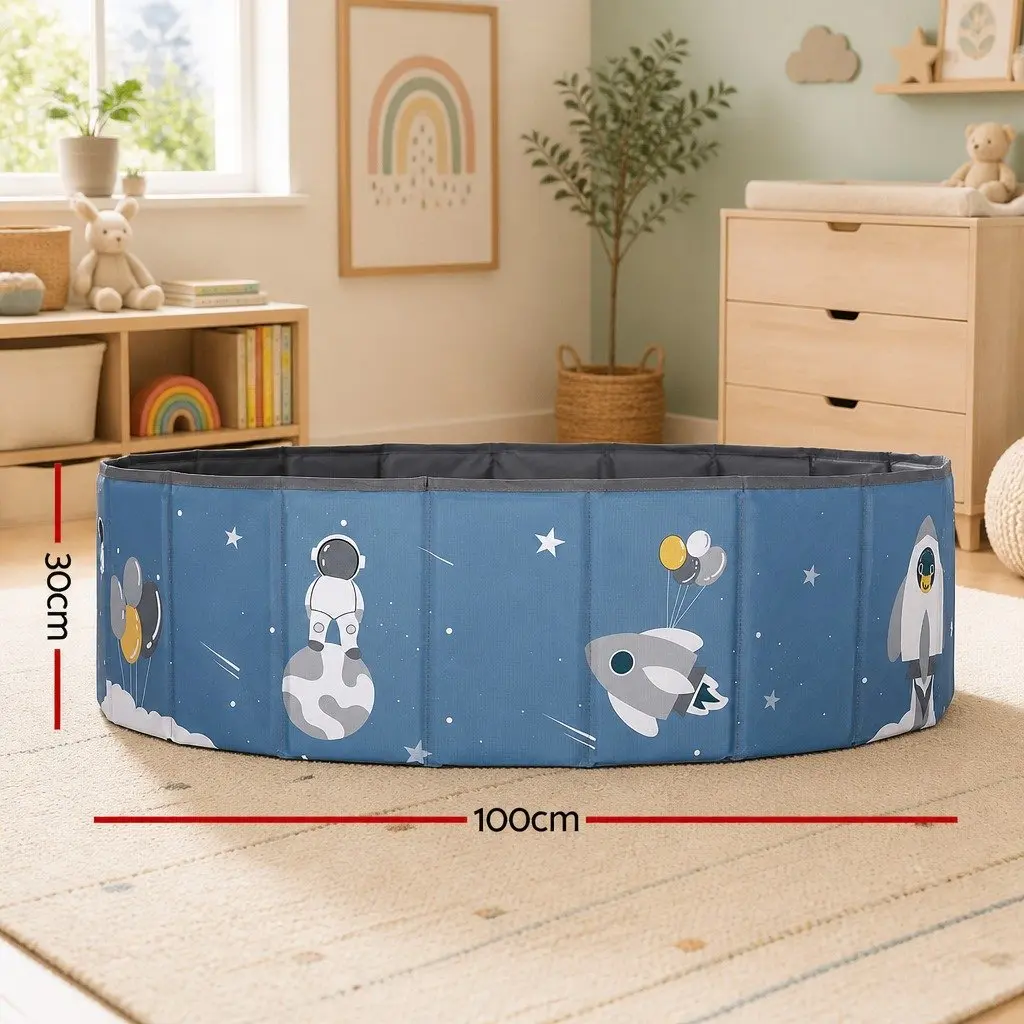 Kids Ball Pool Pit Play Tent Indoor Outdoor 100cm Blue