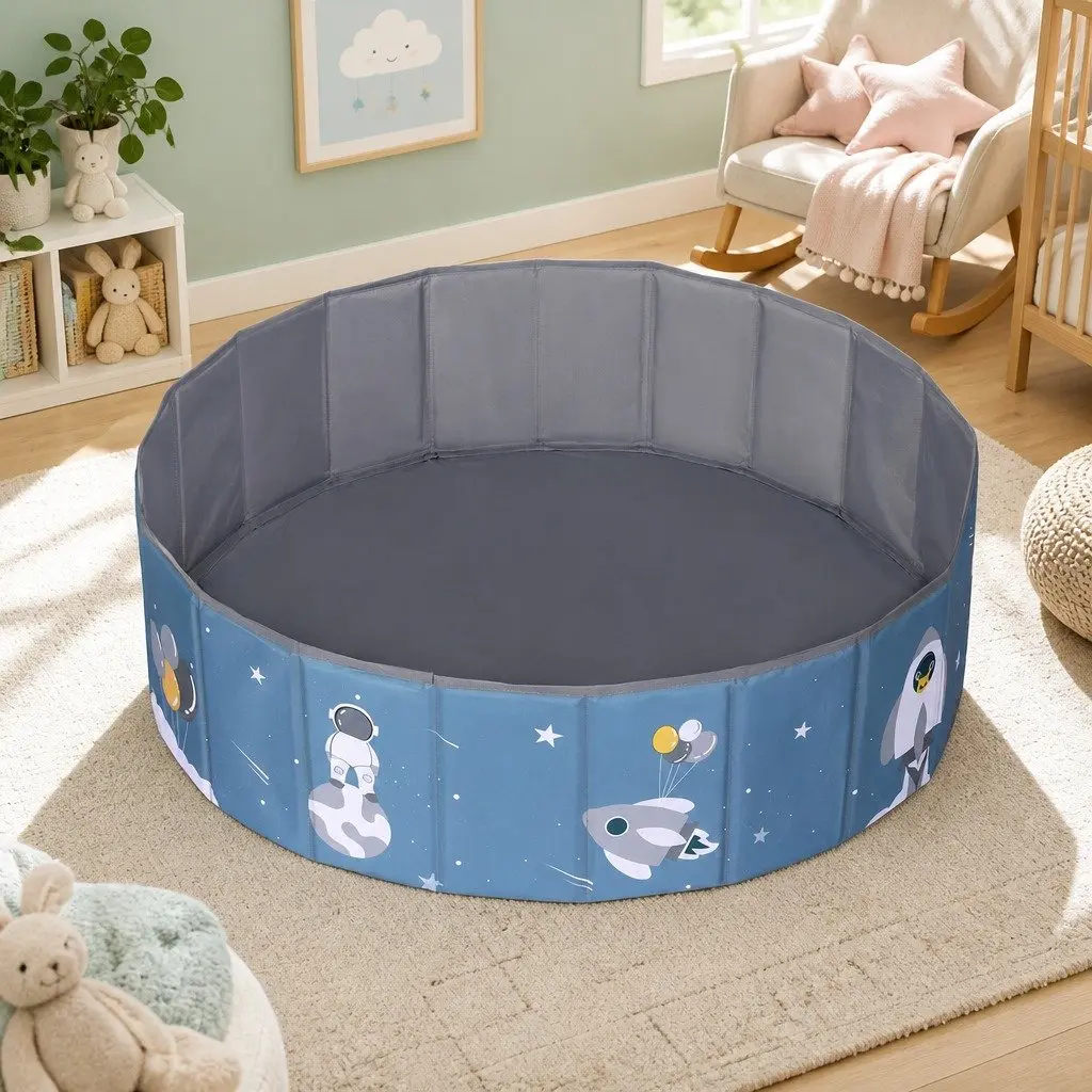 Kids Ball Pool Pit Play Tent Indoor Outdoor 100cm Blue