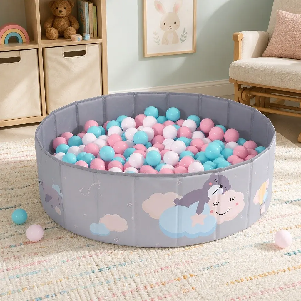 Kids Ball Pit Pool in Grey