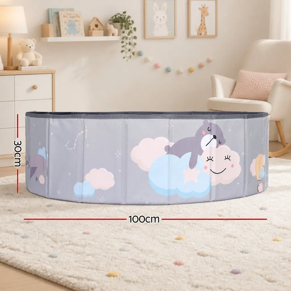 Kids Ball Pit Pool in Grey