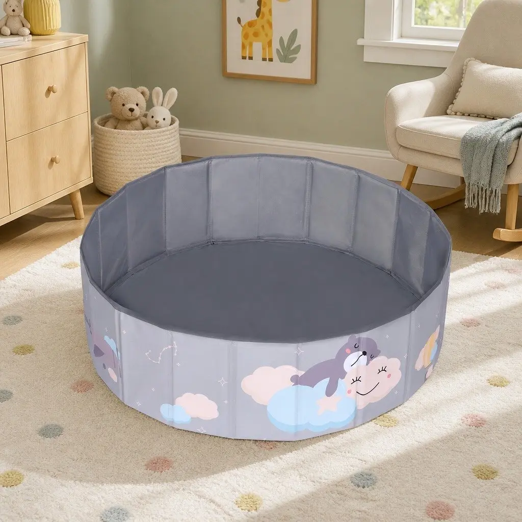 Kids Ball Pit Pool in Grey