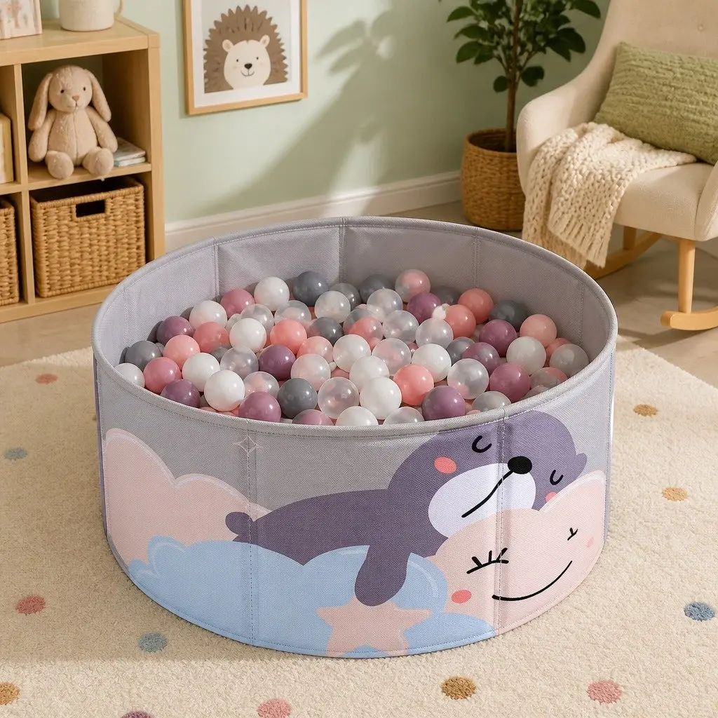 Kids Ball Pit Pool in Grey