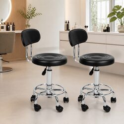 Salon Swivel Stool: 33cm Width, 70-84cm Height