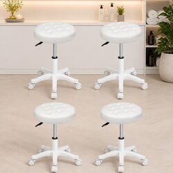 Bar Stool Swivel Chair Rolling Casters Salon SPA Office Seating Height