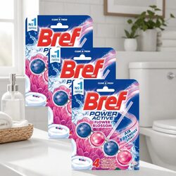 Toilet Rim Block Cleaner 50g x3 Pack - Fresh Flowers