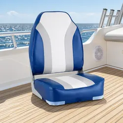 Folding Boat Seats 2-Pack: 41cm W x 38cm D x 60cm H