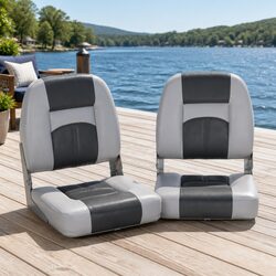 Folding Boat Seats Pair with Specific Dimensions and Specs