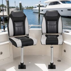 Folding Boat Seats with Swivel Pedestals – Specs & Details Inside