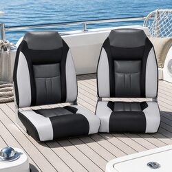 Folding Boat Seats with Swivel Bases - Specifications Included