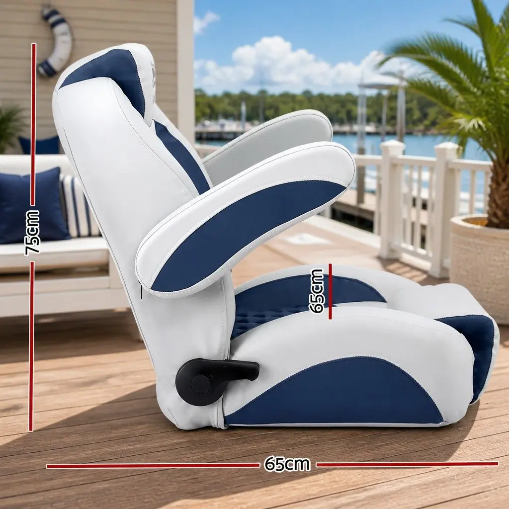 Adjustable Reclining Captain Boat Seat