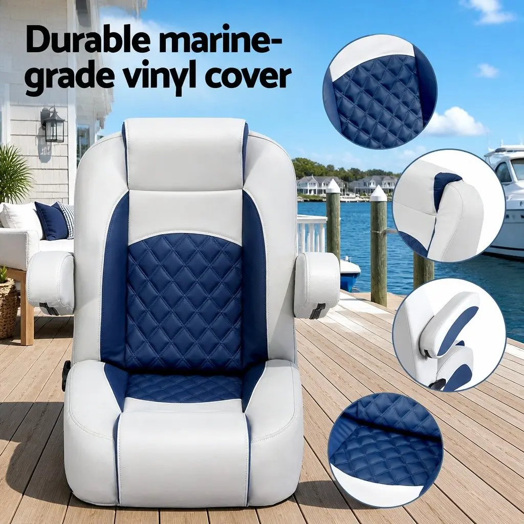 Adjustable Reclining Captain Boat Seat