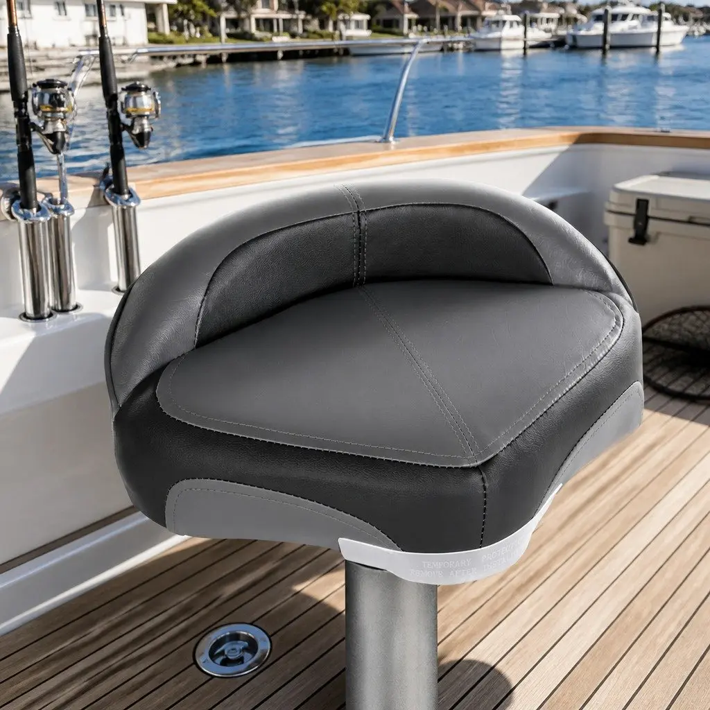 Boat Seat Swivel Fishing Chair with 8cm Padding for Deck Use