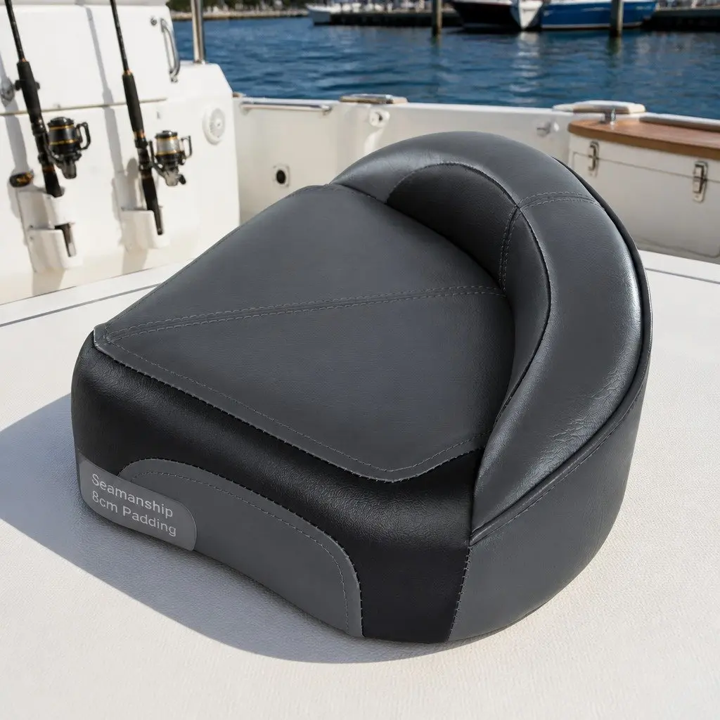 Boat Seat Swivel Fishing Chair with 8cm Padding for Deck Use