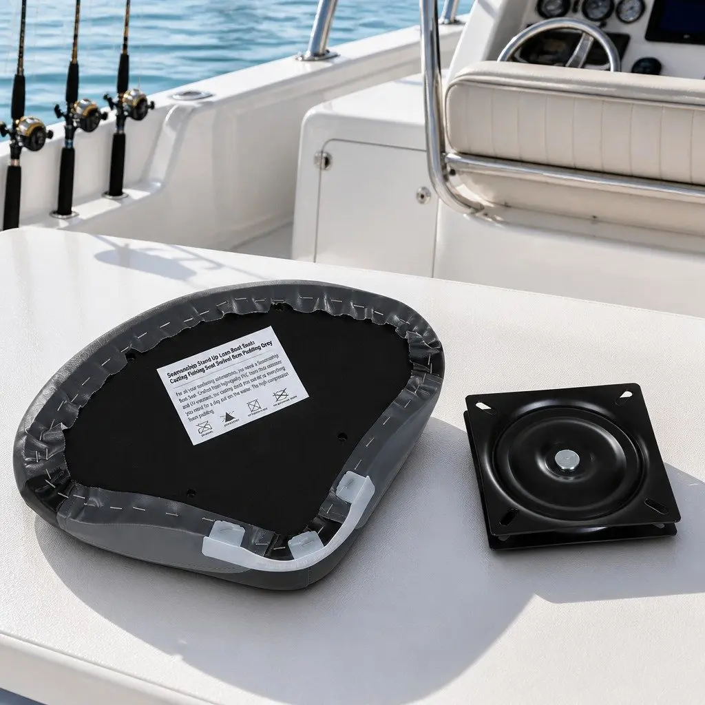 Boat Seat Swivel Fishing Chair with 8cm Padding for Deck Use