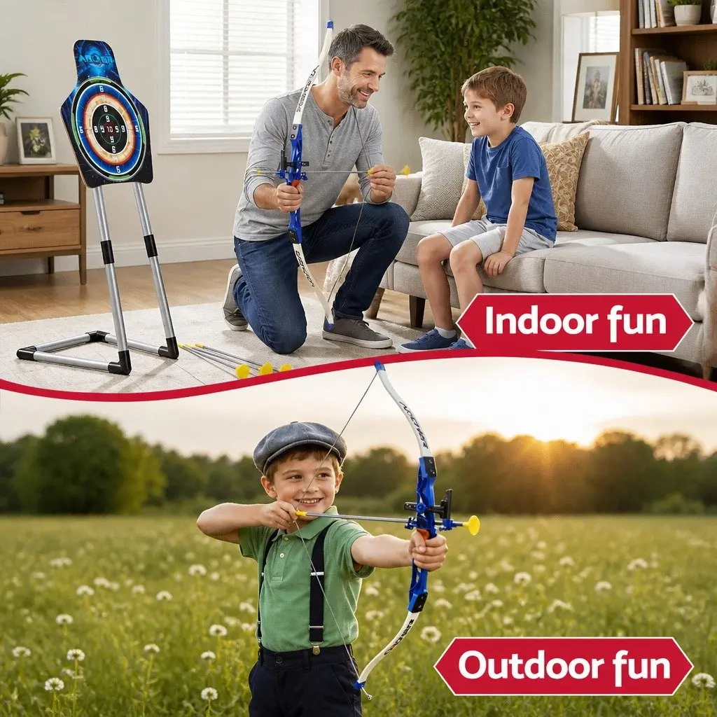 Kids Bow and Arrow Set with Goggles