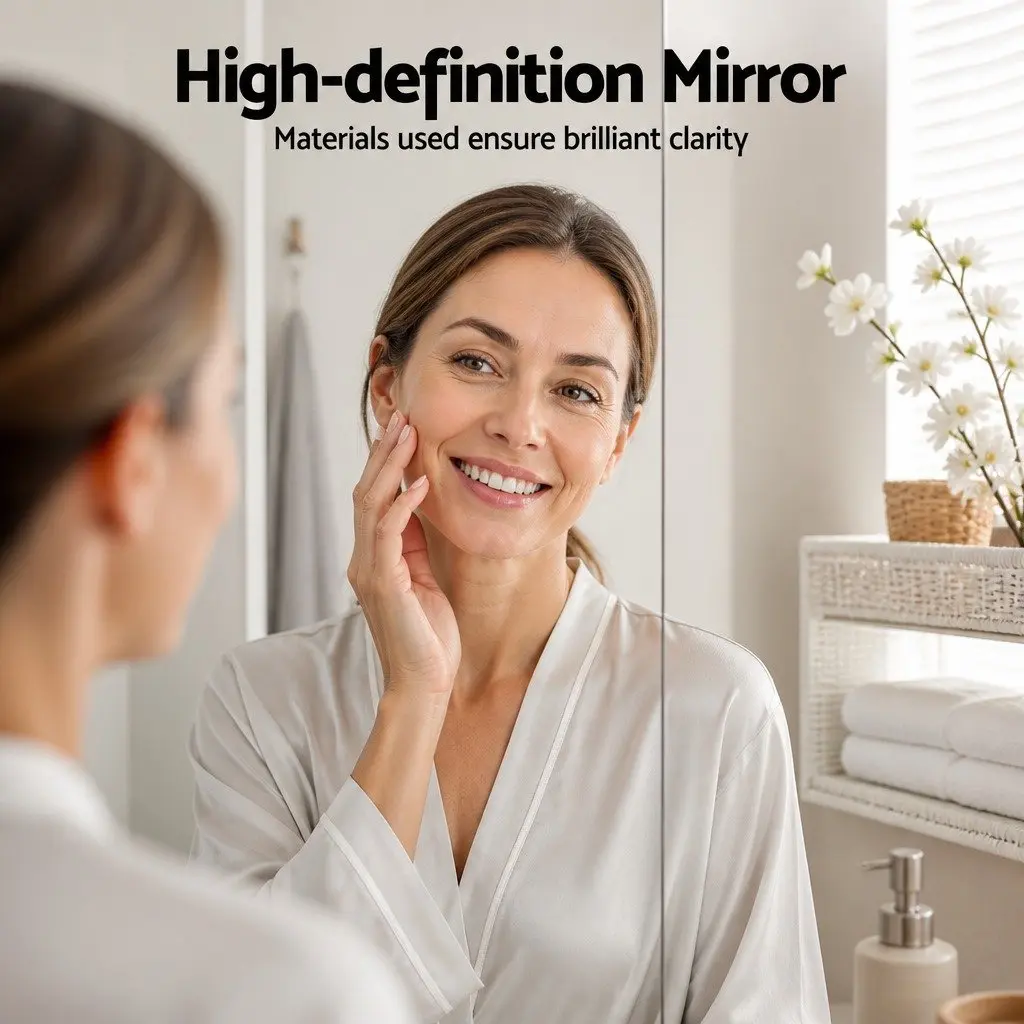 Wall Mounted Bathroom Mirror Cabinet 900x750mm