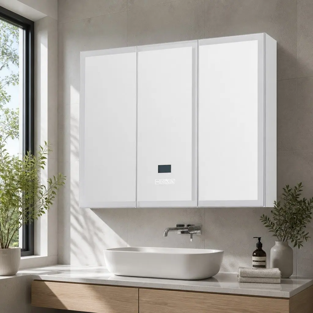 Bathroom Mirror Cabinet with LED Light