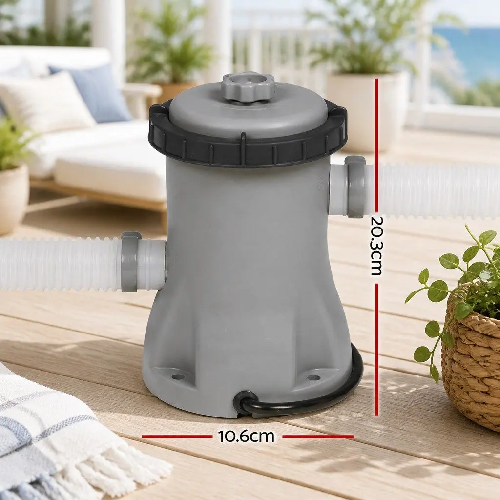 Pool Filter Pump 330GPH 1249L/H Above-Ground Swimming Pool Cleaner System