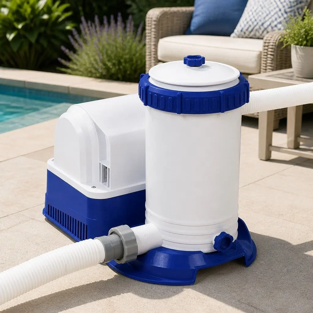 Pool Filter Pump 2500GPH Above Ground Swimming Pools Water Cleaner System