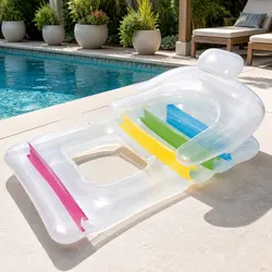 Inflatable Lounge Chair: 147cm x 84cm x 58cm, 90kg Capacity