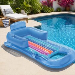 Inflatable Lounge Float Bed Dimensions: 63.5" x 33"