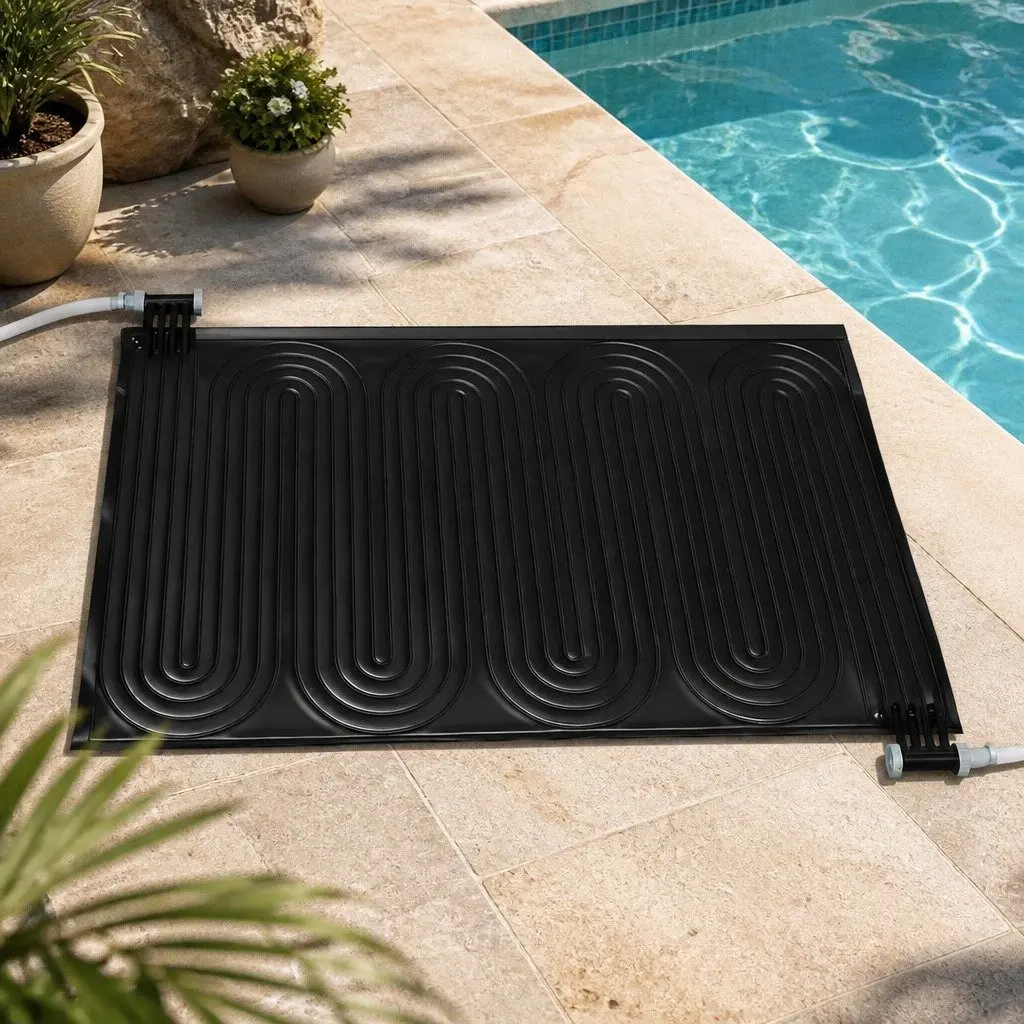 Solar Pool Heater Pad for Pool 110x171cm Black