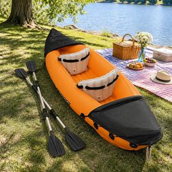 Specifications for the Inflatable 2-Person Kayak in Orange
