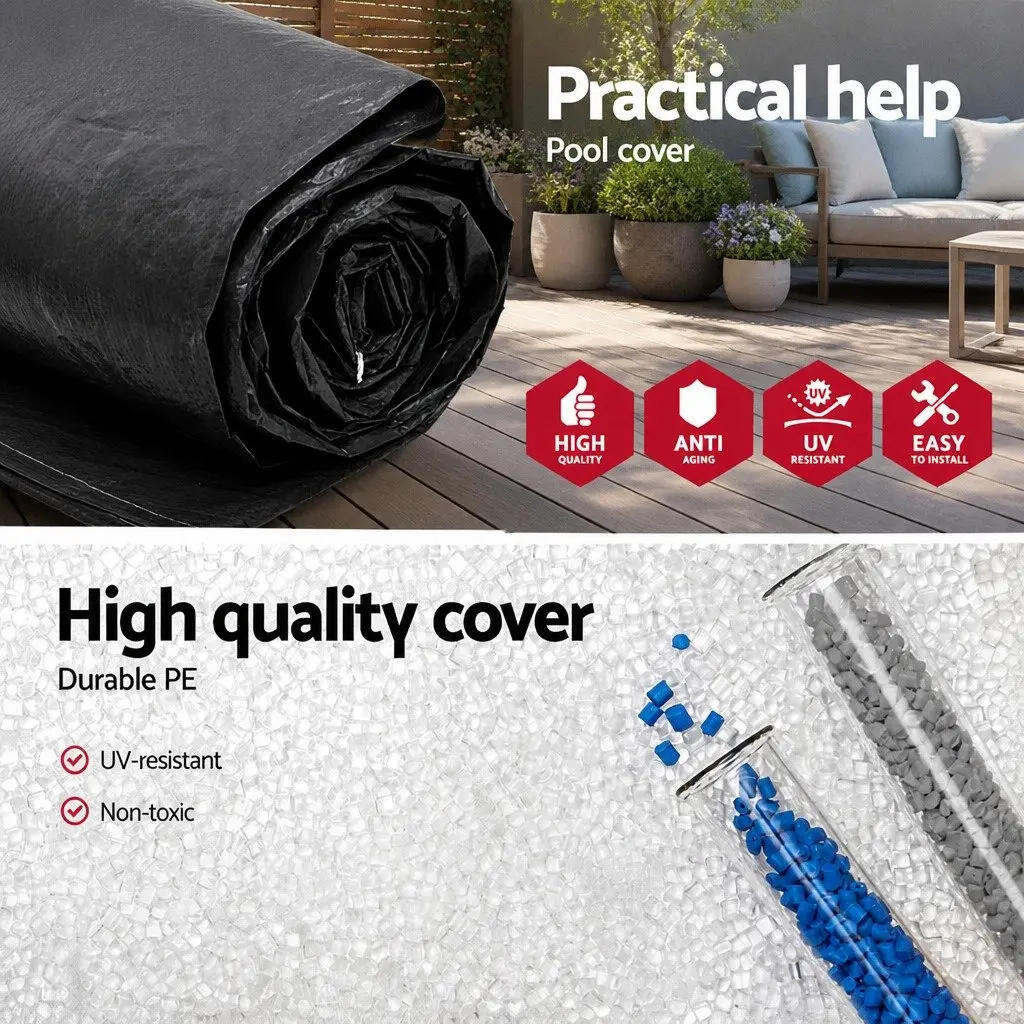 Pool Cover for Above Ground Swimming Pools Round 2.44m PVC Blanket