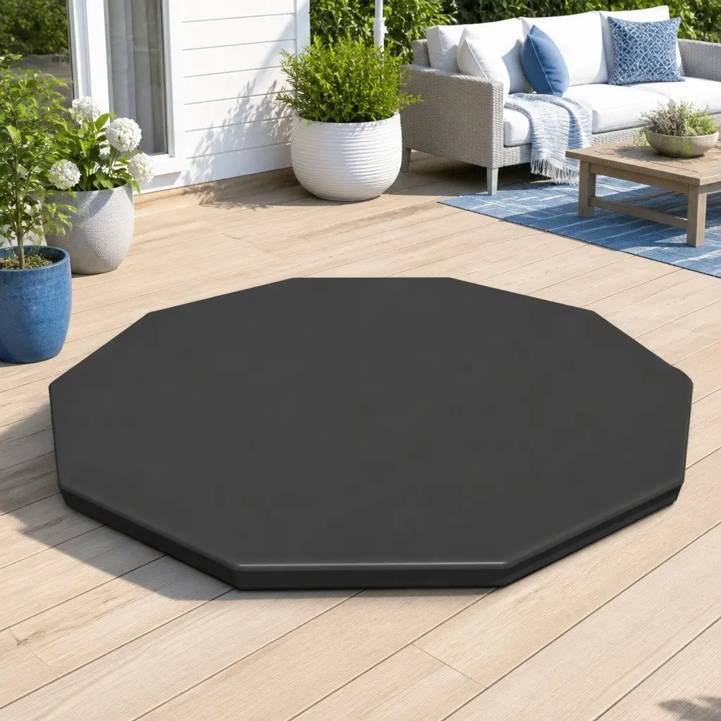 Pool Cover Round Above Ground 3.05m PVC Blanket with Drain Holes