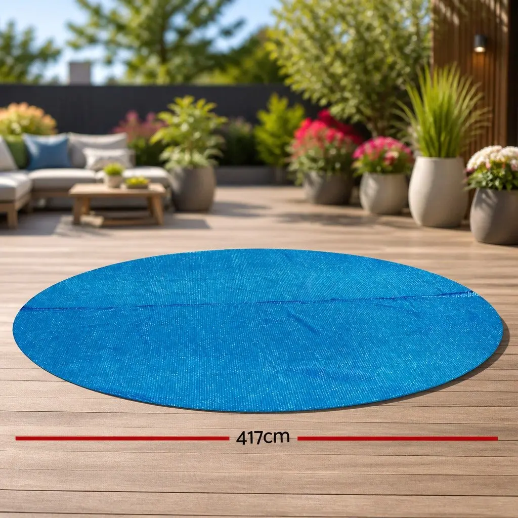 Solar Pool Bubble Cover 4.17m Round Above Ground for Swimming Pools Multicolour