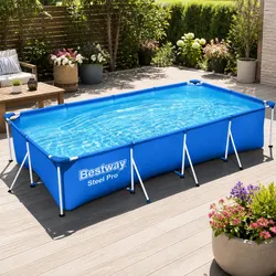 Above Ground Pool Specifications: 400x211x81cm Steel Frame