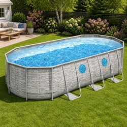 Above Ground Swimming Pool Specifications: 549x274x122cm