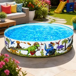 Specs of Kids Above Ground Swimming Pool 183cm Dinosaur