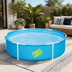Kids Round Swimming Pool Specifications: 152cm Steel Frame