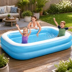 Inflatable Above Ground Swimming Pool Specifications: 262x175x51cm