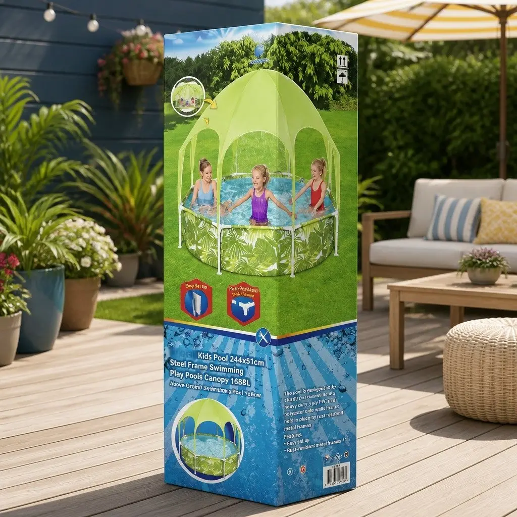 Above Ground Swimming Pool for Backyard 244x51cm