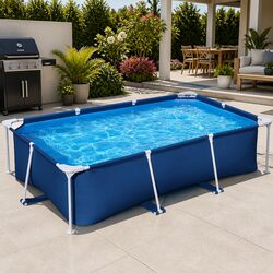 Above Ground Swimming Pool 259x170x61cm Steel Frame - Specs Inside