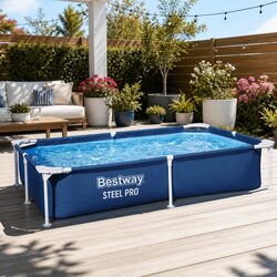 Above Ground Swimming Pool Specifications: 221x150x43cm Steel