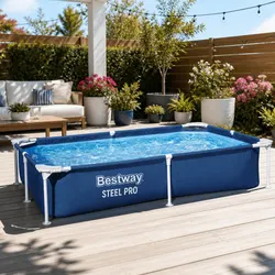 Above Ground Swimming Pool Specifications: 221x150x43cm Steel