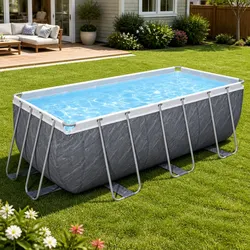 412x201x122cm Steel Frame Pool with Accessories