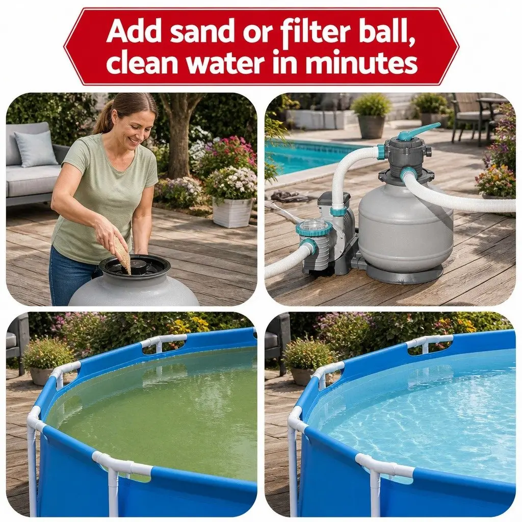 Pool Pump Sand Filter 11355L/H Above Ground Swimming Pools Water Filtration