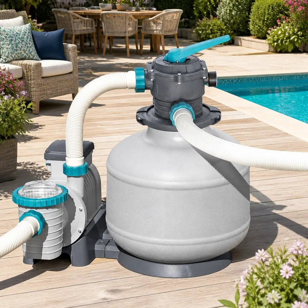 Pool Pump Sand Filter 11355L/H Above Ground Swimming Pools Water Filtration