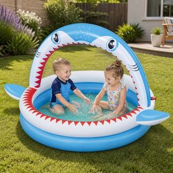 Dimensions of Sharktastic Sprinkler Play Pool – Inflatable Toy