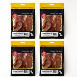 Chicken Breast Dog Treats 4 Pack of 120g Each