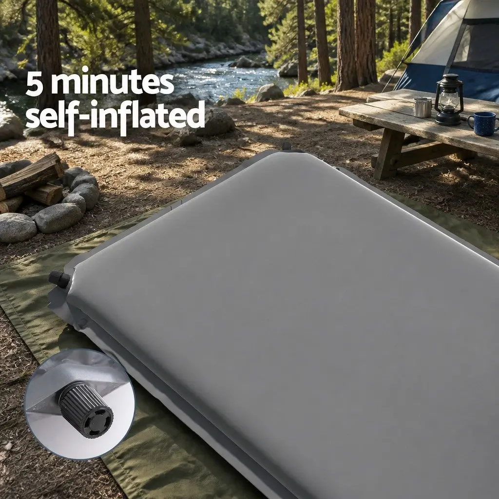 Self-Inflating Camping Mattress Grey