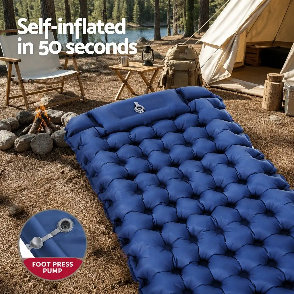 Self Inflating Sleeping Mat Single Camping Mattress 9cm