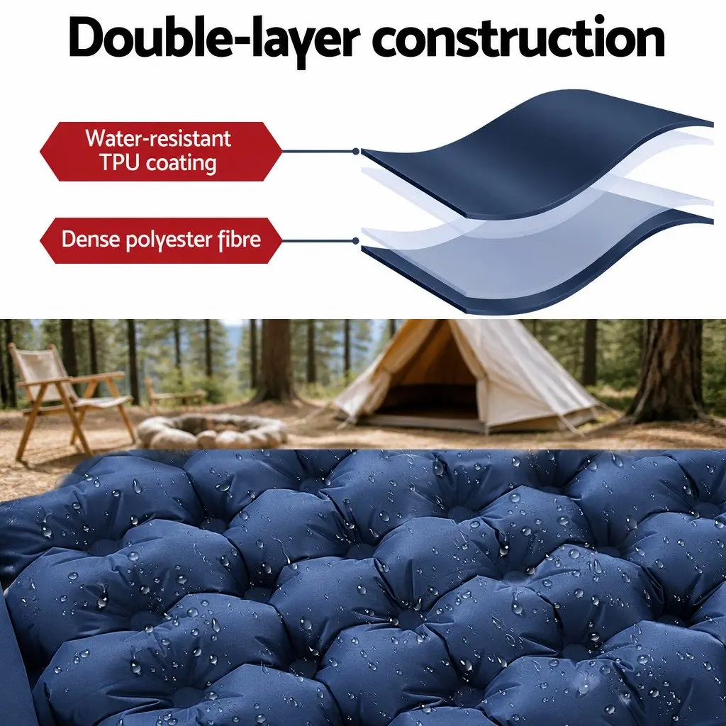 Self Inflating Sleeping Mat Single Camping Mattress 9cm